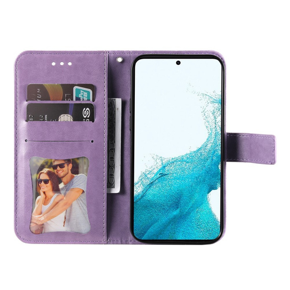 Откидной чехол для Samsung Galaxy A54 5G, Mandala Flower, фиолетовый