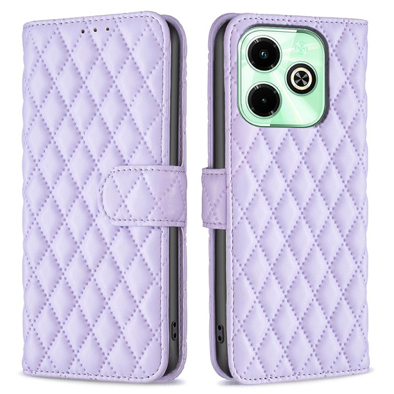 Чохол-книжка для Infinix Hot 40i, Wallet, BINFEN COLOR, фіолетовий