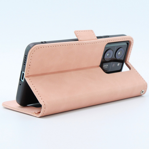 Откидной чехол для Xiaomi 13T / 13T Pro, Card Slot, розовый