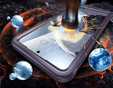 Чехол для Samsung Galaxy S25 FE, Shockproof, со стеклом, для MagSafe, фиолетовый