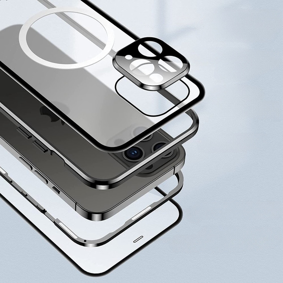 Чехол до iPhone 11 Pro, Magnetic Dual Glass, чёрный