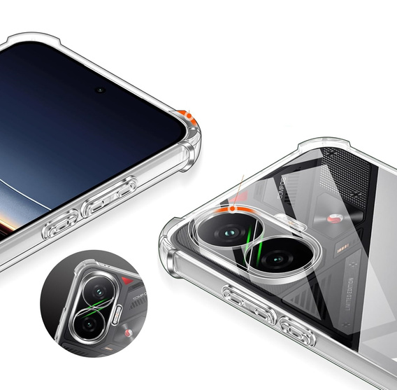 Чехол до Xiaomi Poco F7, Dropproof, прозрачный