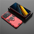 Чехол до Xiaomi Poco X6 Pro 5G, Kickstand Ring, чёрный