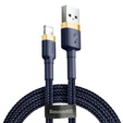 BASEUS Cafule Кабель Lightning 2,4A 1M - Blue/Gold