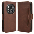 Откидной чехол для Honor Magic 6 Pro 5G, Card Slot, коричневый
