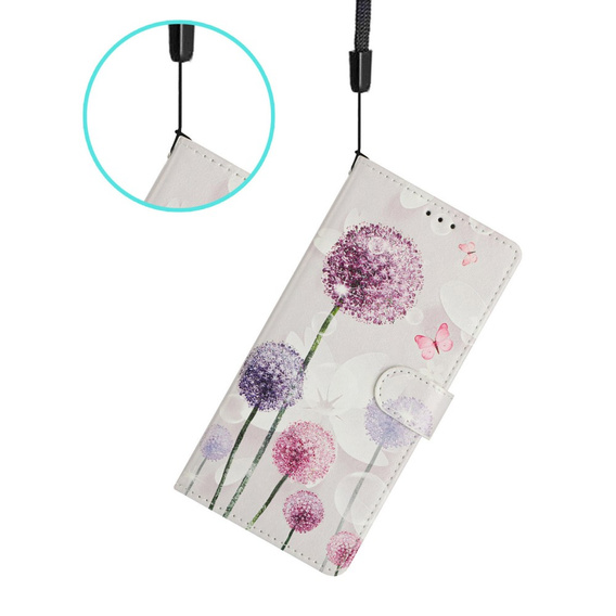 Откидной чехол для Samsung Galaxy S25 Edge, Wallet, Dandelion