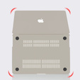 Чехол для MacBook Air 13 A2337 M1 A2179 A1932, HardShell, бежевый
