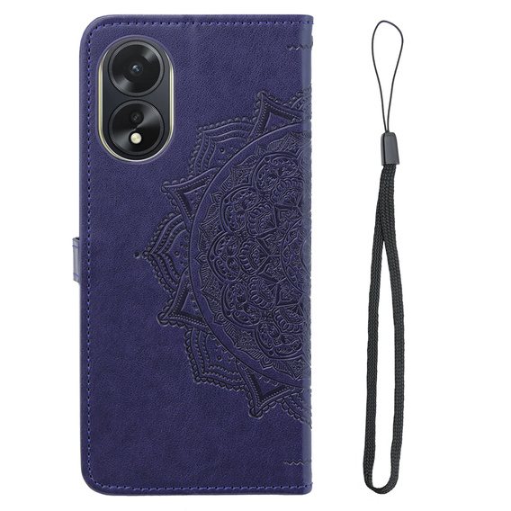 Чохол-книжка для Oppo A38 4G / Oppo A18 4G, Mandala, фіолетовий