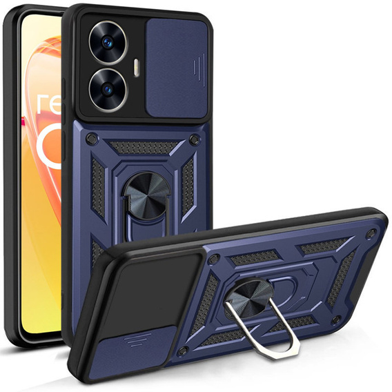 Чехол NOX Camera Slide Realme C55, CamShield Slide, синий