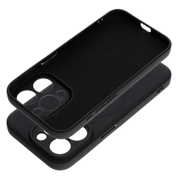 ERBORD Чехол Silicone Mag Cover для iPhone 15 Pro, чёрный