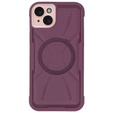 Чохол для iPhone 15, ERBORD Armor Mag, бордовий