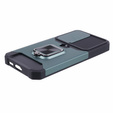 Броньований чохол для Samsung Galaxy S23 FE, Camera Slide Card Slot, чорний + скло 9H