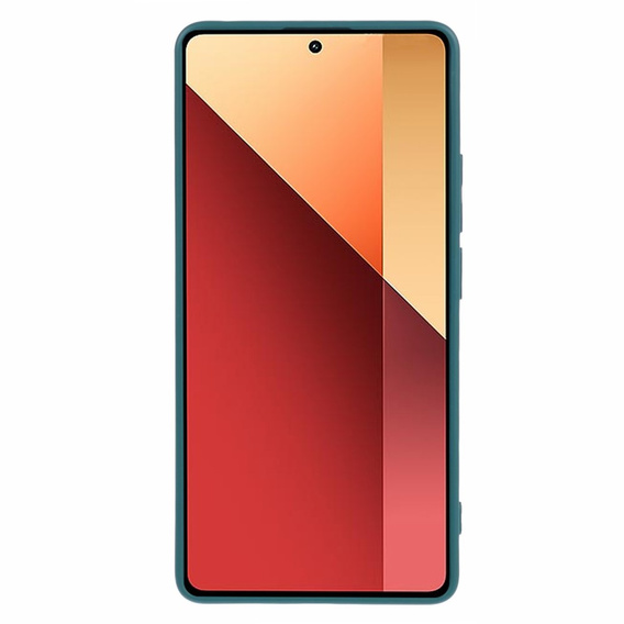 Чехол до Xiaomi Redmi Note 13 Pro 4G / Xiaomi Redmi Note 14S / Xiaomi Poco M6 Pro 4G, Silicone Lite, тёмно-зелёный
