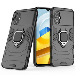 Чoхол до Xiaomi Poco M5 4G, Kickstand Ring, чорний