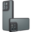 Чехол для Xiaomi Redmi 15 5G / 4G, с защитой камеры, прозрачный с черными боками