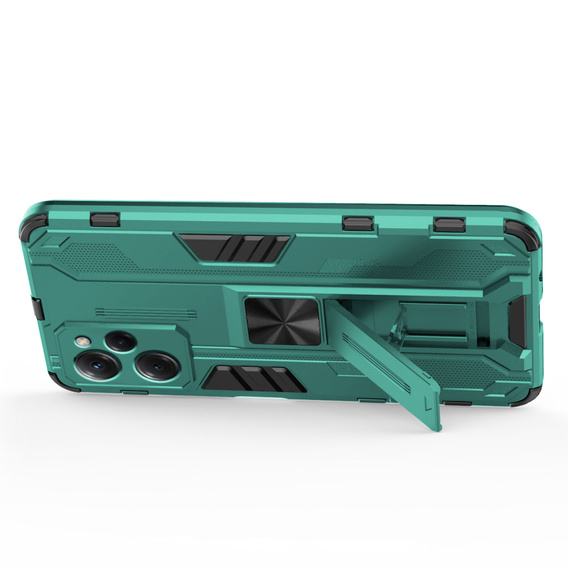 Чехол до Xiaomi Poco X5 Pro 5G, Military kickstand, зелёный