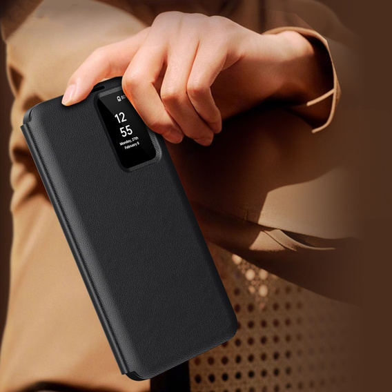 Флип-кейс для Samsung Galaxy S25 Ultra, Smart View Wallet, чёрный