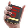 Чехол для Galaxy Z Flip 5, Strap Cover, тёмно-синий/оранжевый