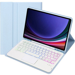 Чохол + клавіатура Samsung Galaxy Tab A9+, with touchpad, світло-блакитний