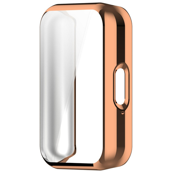 Чехол 2 в 1 с защитой экрана для Xiaomi Redmi Watch 3 Lite / Watch 3 Active,  розовый rose gold