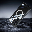 Чохол для Samsung Galaxy S25 Ultra, Shockproof, зі склом, для MagSafe, чорний