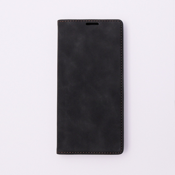 Чехол для Oppo A78 5G, ERBORD Vintage, бумажник с клапаном, чёрный