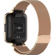 Металический браслет с чехлом для часов Xiaomi Redmi Watch 2 Lite, Rose gold
