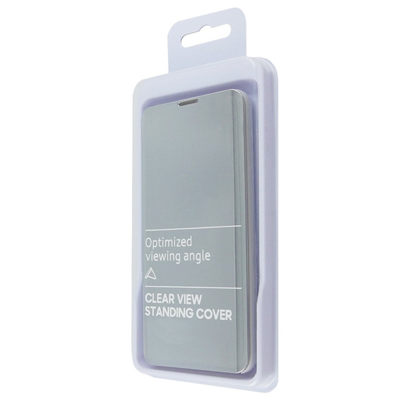 Чехол до Samsung Galaxy A51 5G, Clear View, серебряный