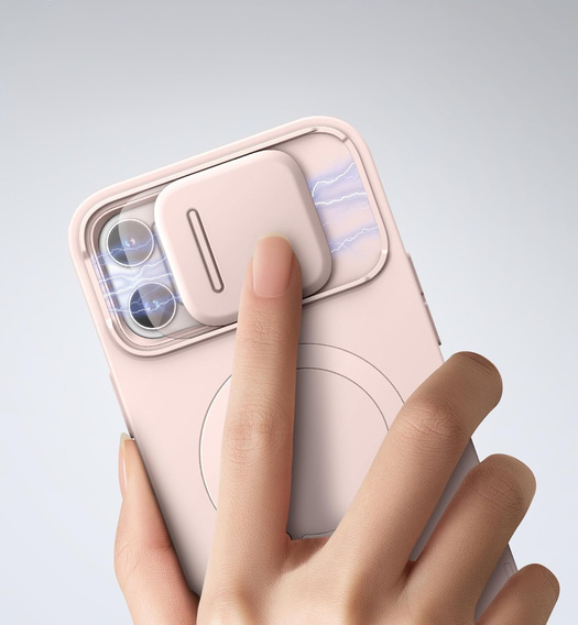 Чохол для iPhone 13 Pro Max/12 Pro Max Suritch Shockproof, Suritch Shockproof, для MagSafe, рожевий