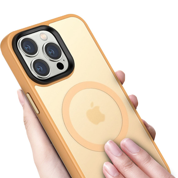 Чехол до iPhone 14 Pro, Simple MagSafe, оранжевый