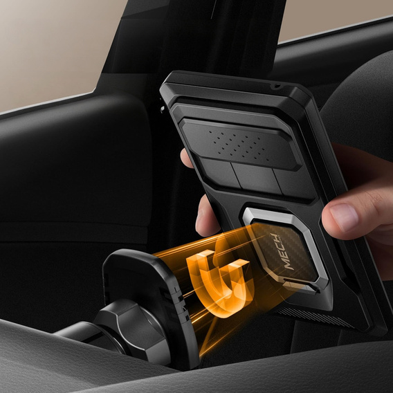 Чехол для Google Pixel 8, серия Tongate MECH с подставкой, чёрный