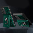 Броньований чохол для Samsung Galaxy S23 Plus, Camera Slide Card Slot, зелений