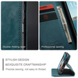 Чехол CASEME для Samsung Galaxy A12 / M12 / A12 2021, Leather Wallet Case, синий