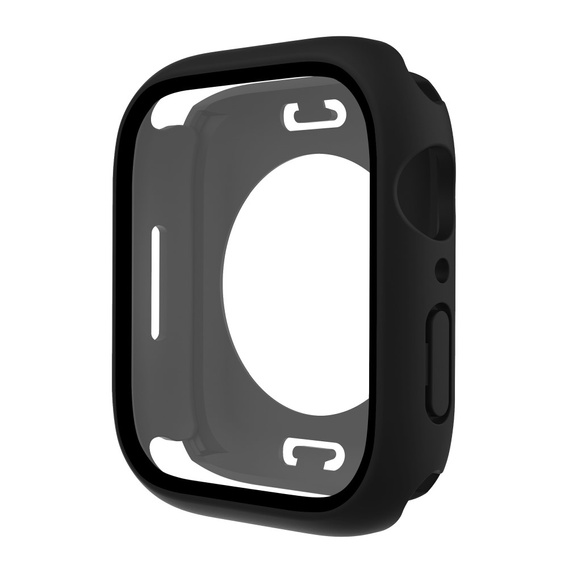 2в1 чохол та захисне скло для годинника Apple Watch 7/8/9 45mm, Black