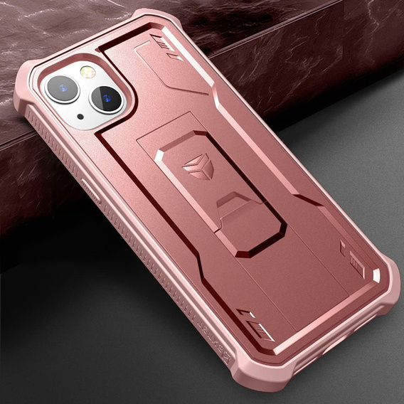 Броньований чохол для iPhone 13 mini, Dexnor Full Body, рожевий rose gold