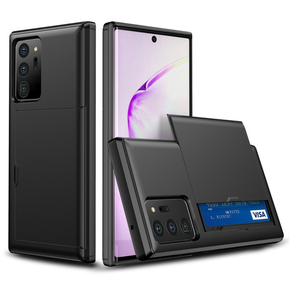 Чехол до Samsung Galaxy Note 20 Ultra, Sliding Card Holder, чёрный