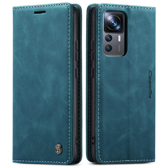 Чехол CASEME для Xiaomi 12T / 12T Pro, Leather Wallet Case, бирюзовый