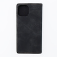 Чехол для iPhone 15, ERBORD Vintage, бумажник с клапаном, чёрный