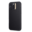 Чехол для iPhone 16 Pro Max, бронированный Nillkin, Carbon Fiber, для Magsafe, золотой