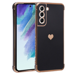 Чехол до Samsung Galaxy S21 FE, Electro heart, чёрный
