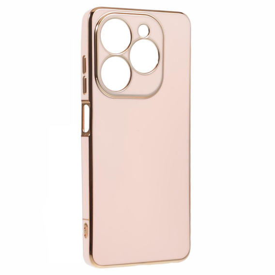 Чехол для Infinix Hot 40i, Glamour CamShield, розовый rose gold