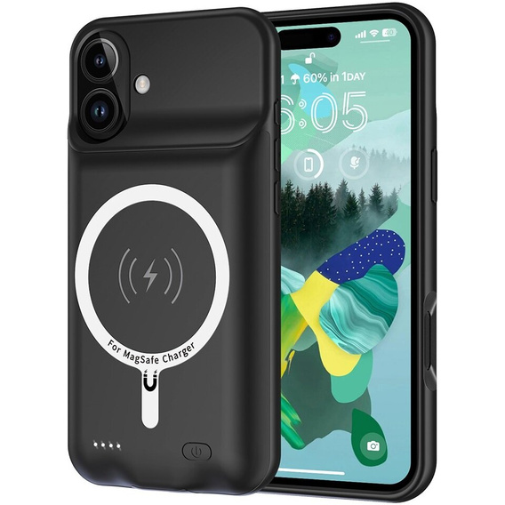 Чехол с батареей 7000mAh до iPhone 13 Pro Max, чёрный