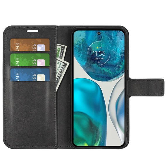 Чoхол Wallet до Motorola Moto G52 / G82 5G, Protective Cover, Black