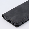Чехол для iPhone 15, ERBORD Vintage, бумажник с клапаном, чёрный