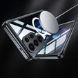 Чохол для Samsung Galaxy S25 Ultra, Shockproof, зі склом, для MagSafe, чорний