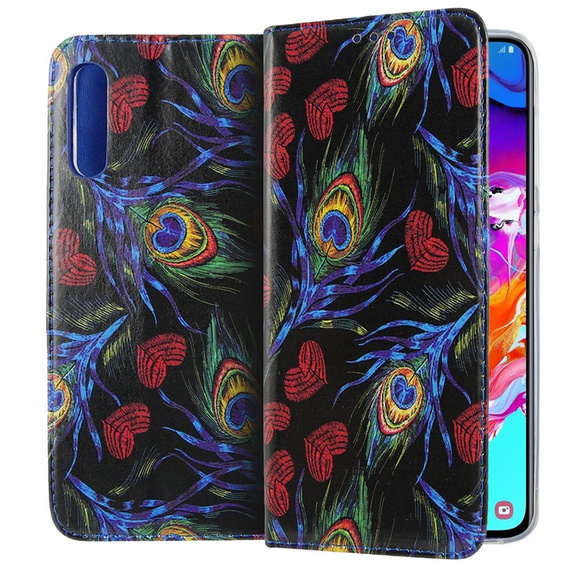 Откидной чехол для Xiaomi Mi 9 SE, Wallet, Peacock