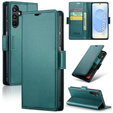 Чохол для Samsung Galaxy S25, ERBORD Glossy Litchi, гаманець з клапаном, зелений
