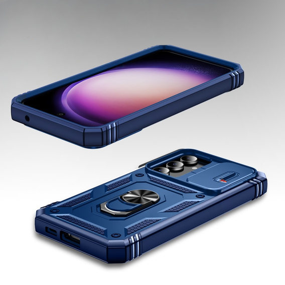 Чехол NOX Camera Slide Samsung Galaxy S23 FE, CamShield Slide, синий