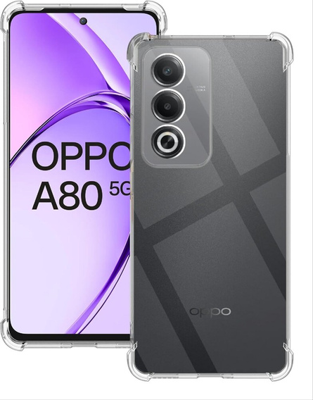 Чoхол до Oppo A80, Dropproof, прозорий