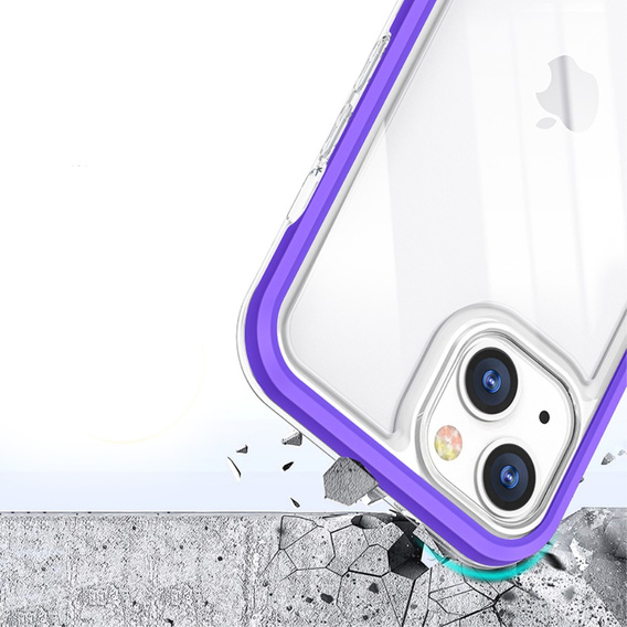 Чохол ERBORD Hybrid Frame для iPhone 13 mini, Фіолетовий 